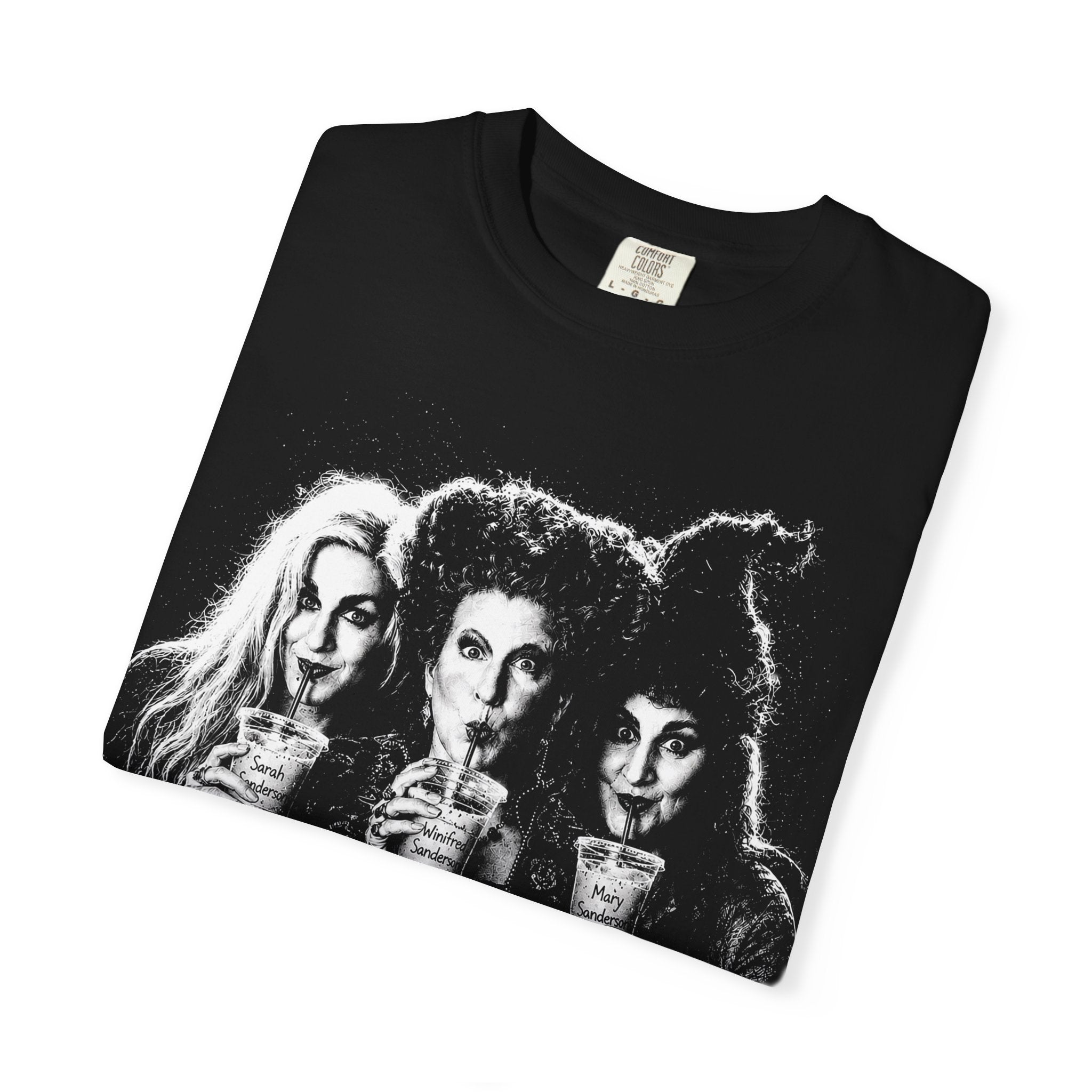 Witches Night Out T-Shirt — Retro Trio Sipping Potion Graphic Tee
