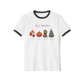 Seasons Tee — “Her Months: Fall, Halloween, Thanksgiving, Christmas” Ringer T‑Shirt