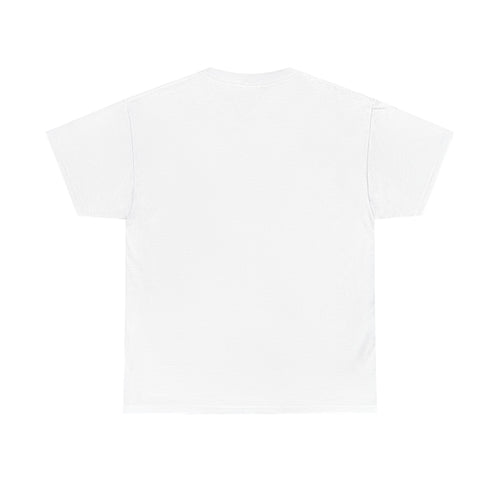 Christmas Script Repeat Tee — Festive Holiday Graphic T-Shirt with Holly & Bow