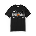 Halloween Season T-Shirt — Jack-o'-Lantern & Bats Orange Tee