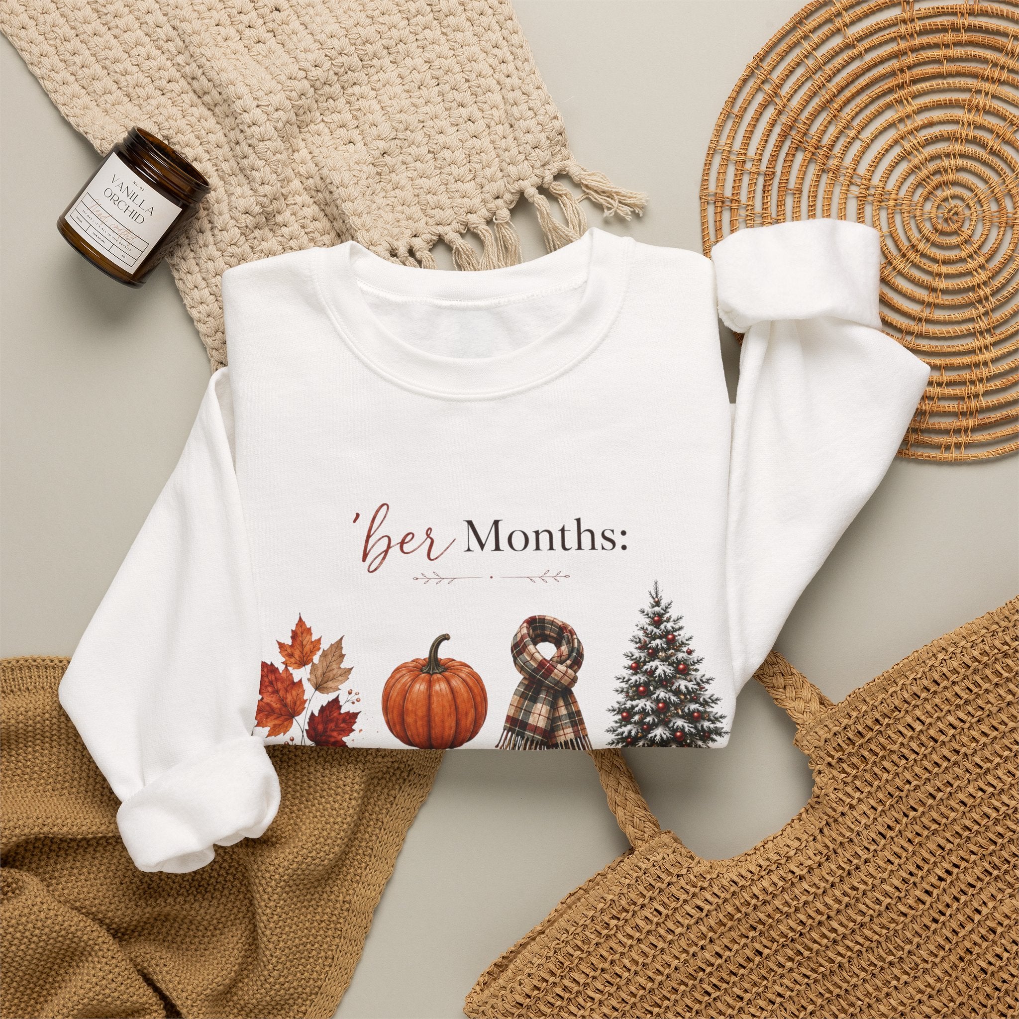 'Ber Months' Fall to Winter Graphic Crewneck Sweatshirt