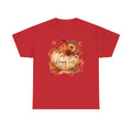 Happy Fall Pumpkin Tee — Autumn Floral Harvest T-Shirt