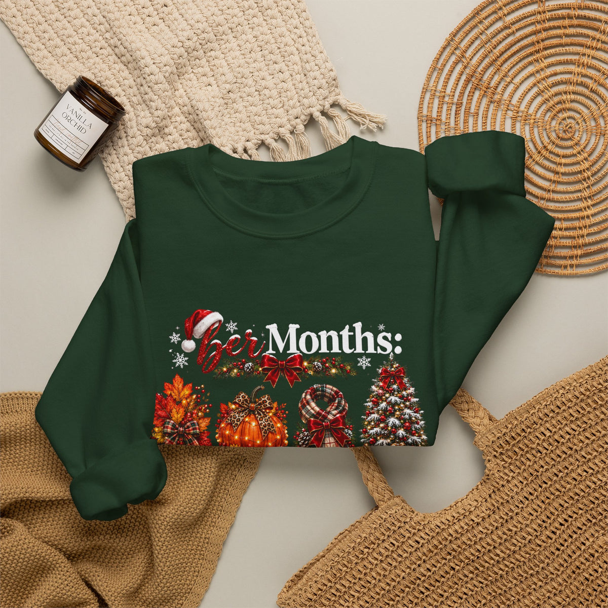 Fall to Winter 'ber Months' Sweatshirt – September October November December Crewneck