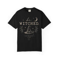 Be Witched Witch Hat T-Shirt — Feminine Moon & Spell Illustration