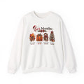 Crewneck Sweatshirt — 'Ber Months' Fall to Winter Graphic (Leaves, Pumpkin, Scarf, Tree)