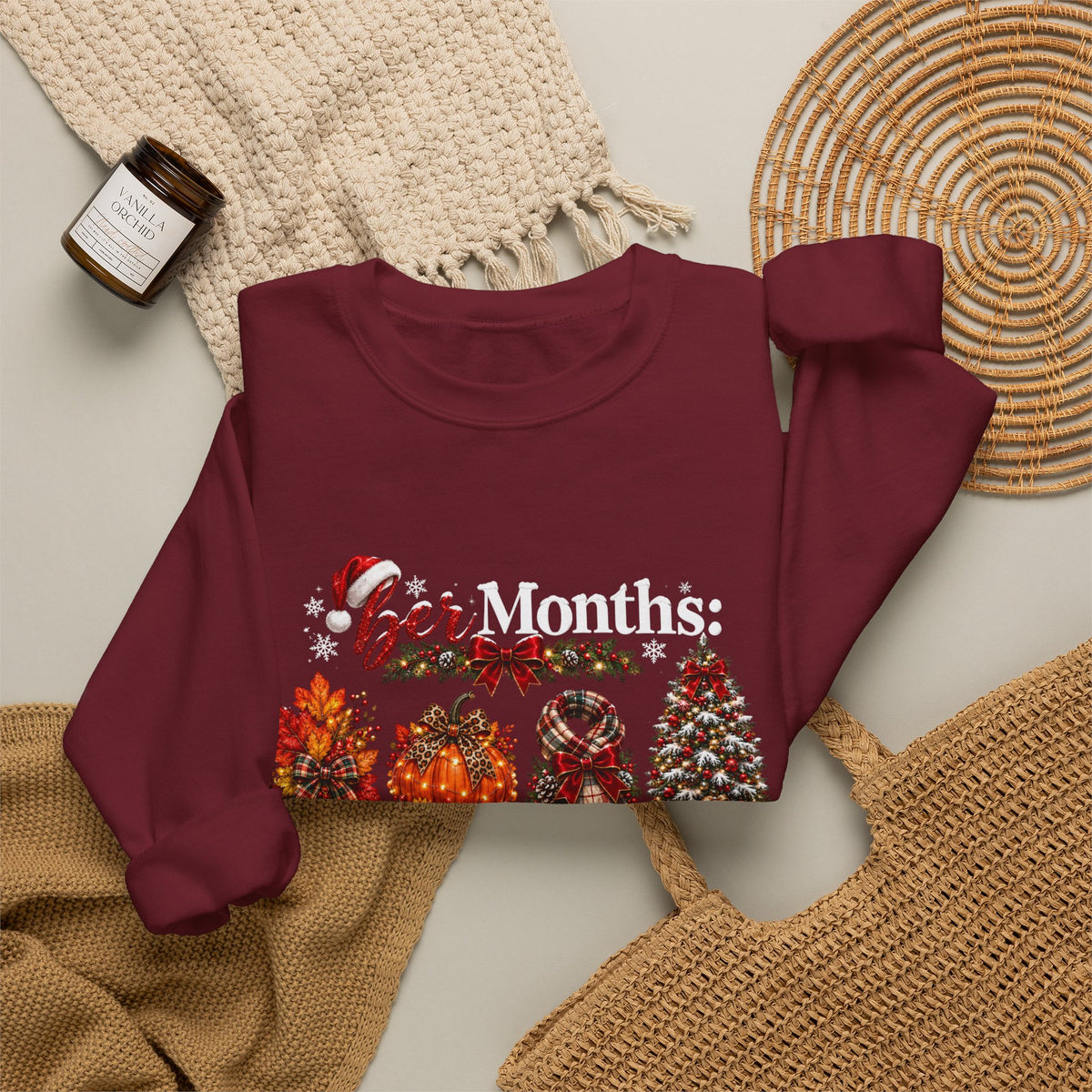 Fall to Winter 'ber Months' Sweatshirt – September October November December Crewneck