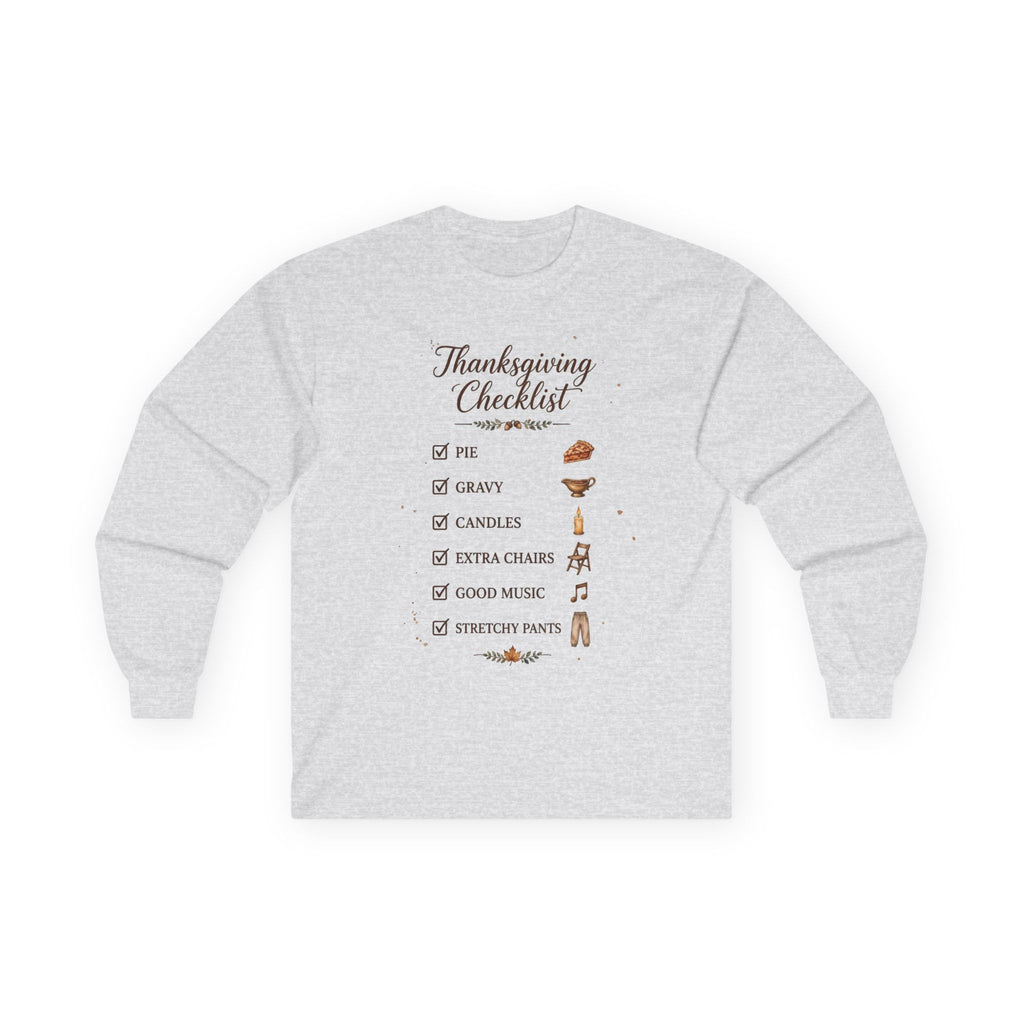 Unisex Thanksgiving checklist Tee