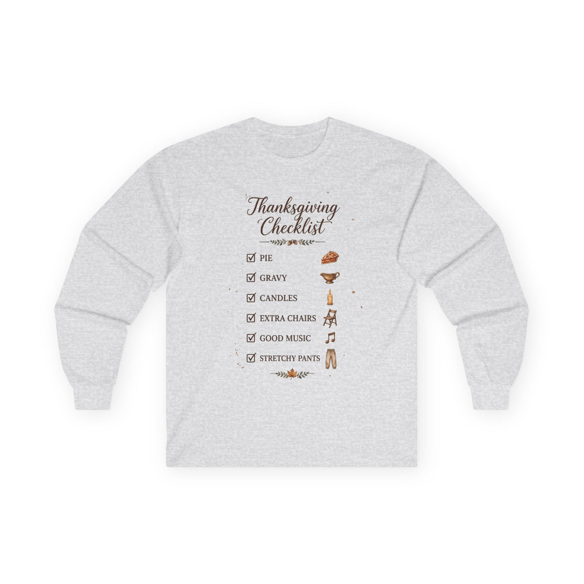 Unisex Thanksgiving checklist Tee
